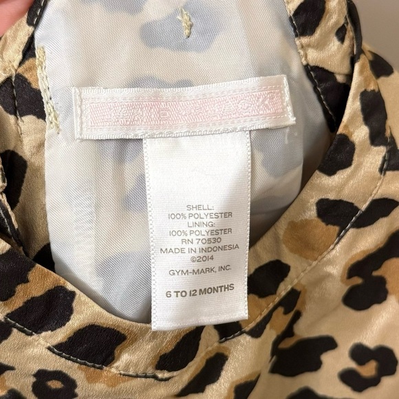 Janie and Jack Leopard Print Dress baby girl size 6 months to 12 months - Picture 8 of 8